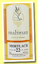 Mortlach 22 yo 1990/2012 (46%, The Maltman, bourbon, cask #1650)